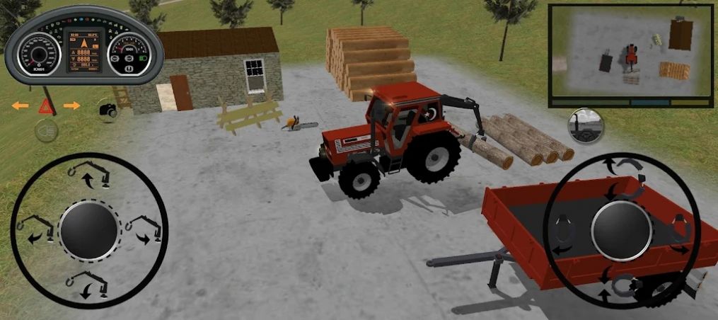 ɭֹģϷ°2022(Tractor Forest Works Simulator) v1.0ͼ3