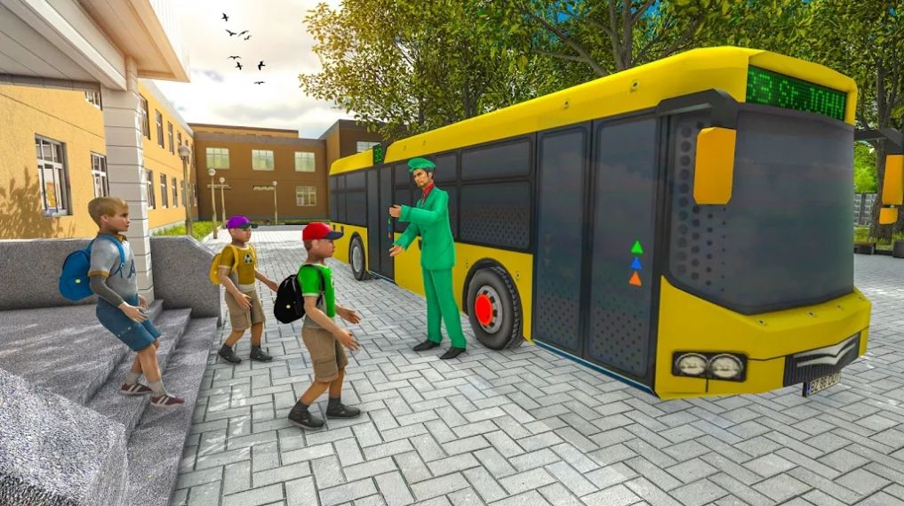 У˾ǵȤϷֻ(School Bus Driver Kids fun)ͼƬ1