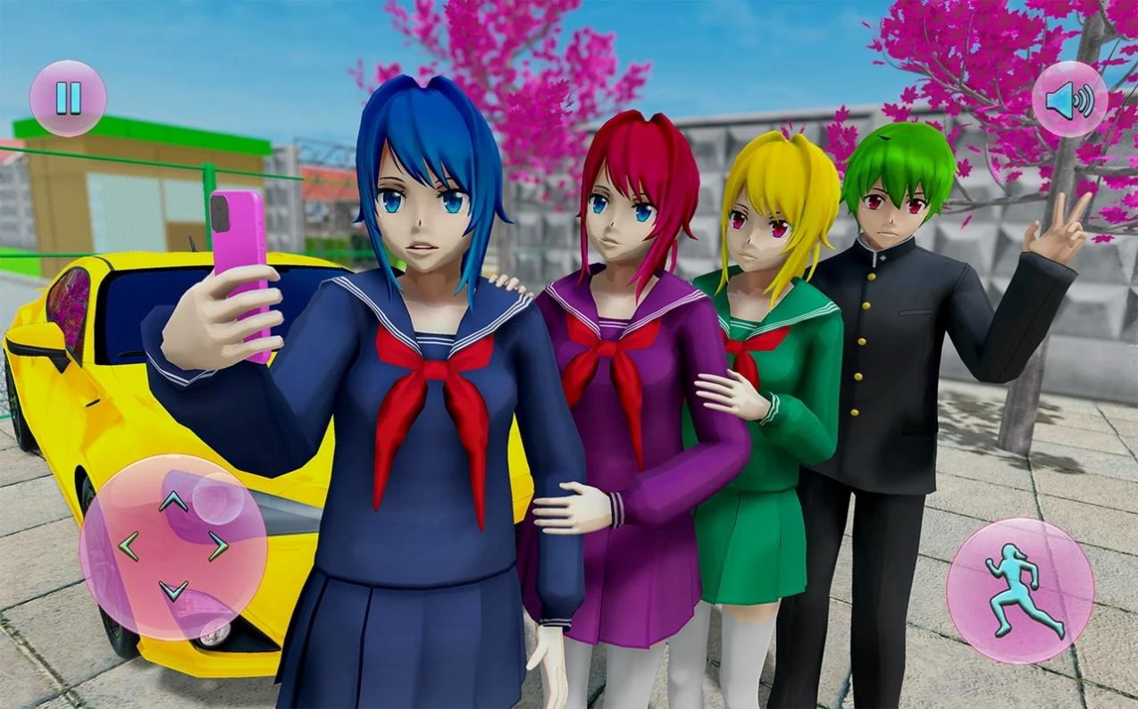 У԰ŮģϷ׿棨Anime School Life Sim v1.0.3ͼ2