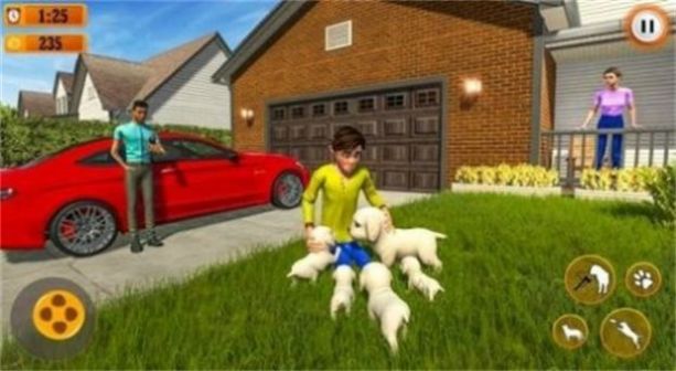 ͥ3DϷ׿棨Virtual Pet Family Dog Game3D v1.8ͼ1