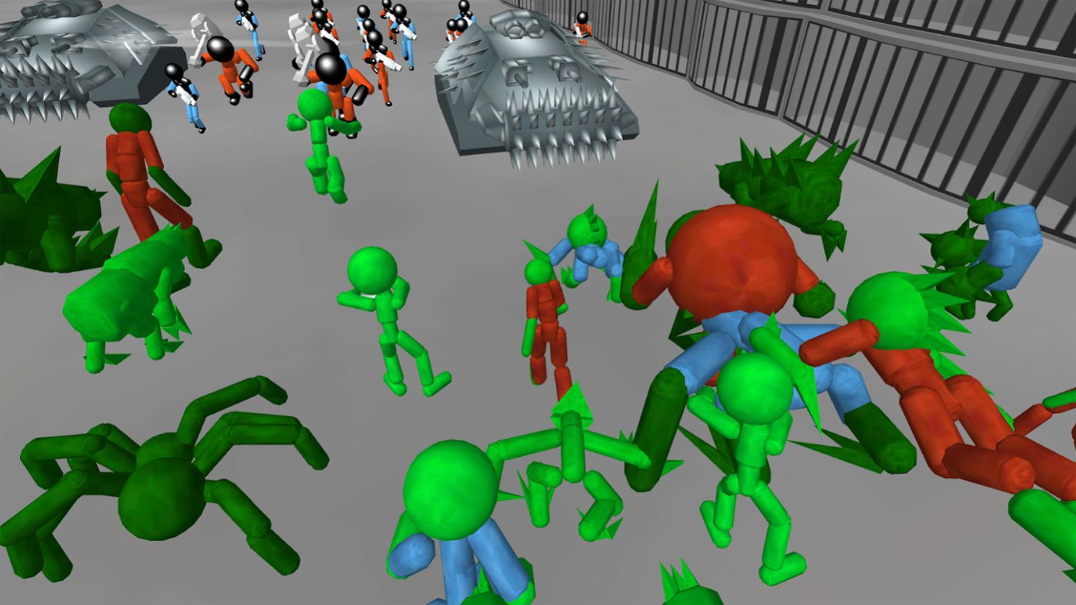 ѽʬϷ׿棨Stickman Prison Battle Simulator Zombies v1.10ͼ1