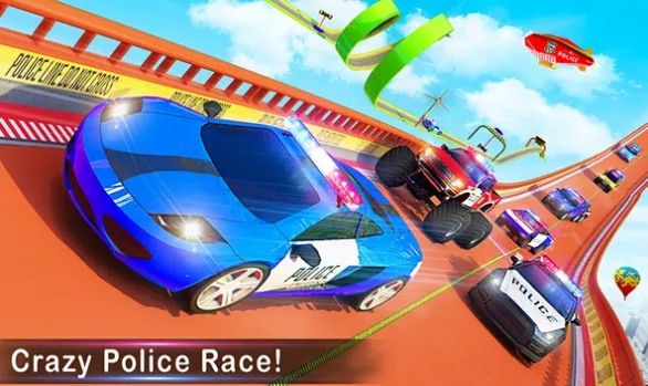 ΣʻϷ׿棨Police Car Stunts Car Games v5.1ͼ1
