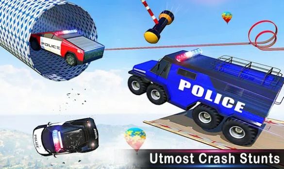 ΣʻϷ׿棨Police Car Stunts Car Games v5.1ͼ3